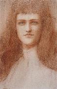 Fernand Khnopff Head of a Young Englishwoman painting